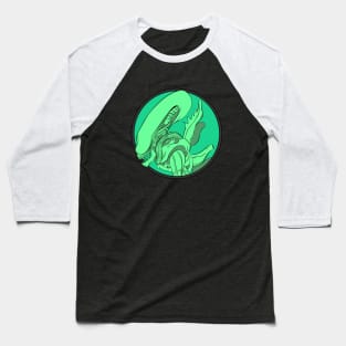 Alien Xenomorph Green Baseball T-Shirt